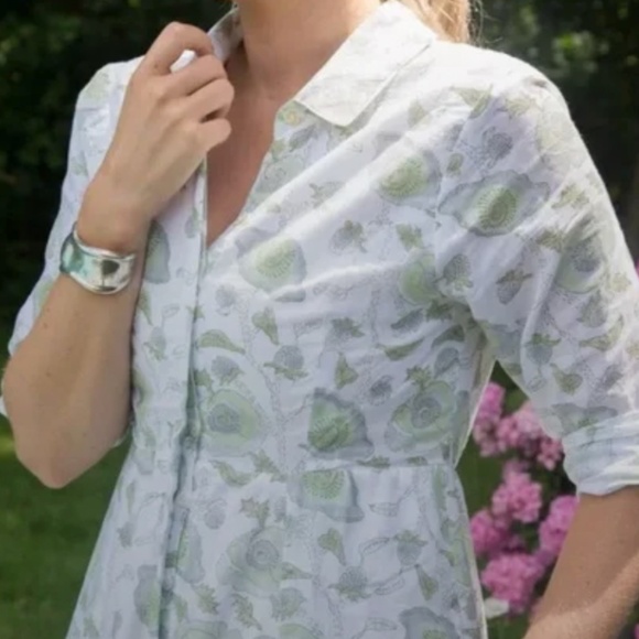 Floral Green and White Maxi Dress tuckernuck Julia Amory - Picture 2 of 6